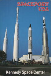 Spaceport USA, Kennedy Space Center Rockets Postcard