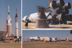 Rocket Park, Johnson Space Center, Houston Postcard