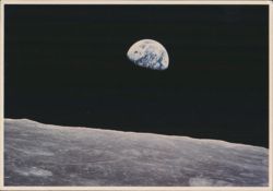 Earth as Seen from the Moon, NASA Photo Postcard