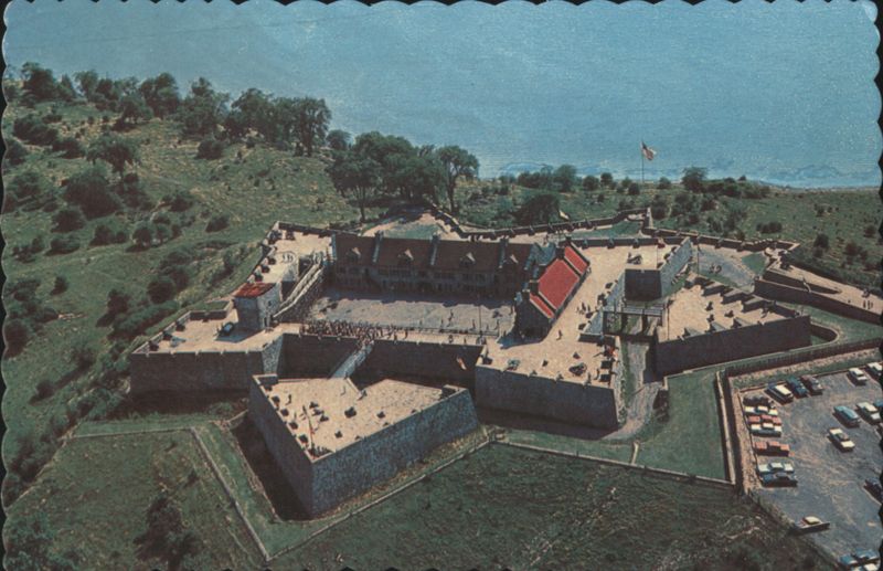 Fort Ticonderoga, Aerial View, Star-Shaped Outline New York