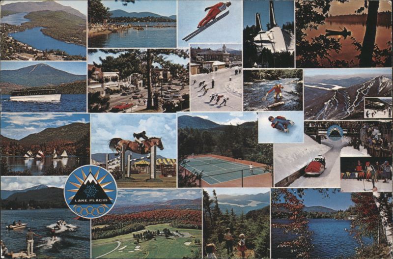 Famous Lake Placid, N.Y. - Multi-View Collage New York