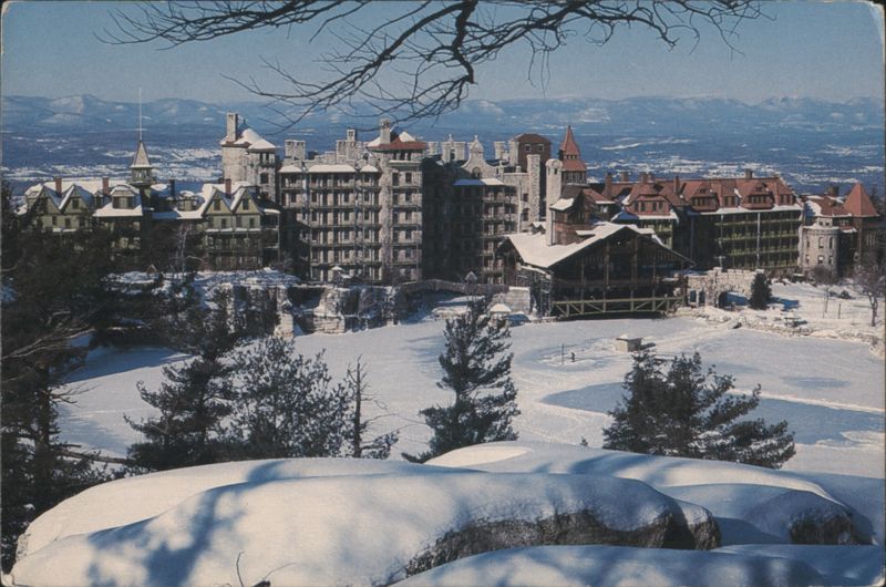 Mohonk Mountain House as seen from Skytop Path New Paltz New York