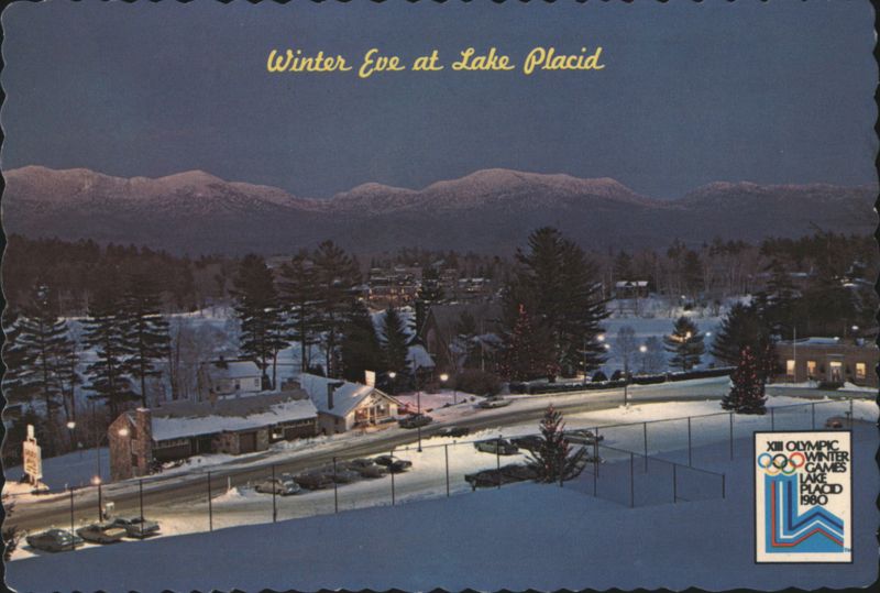 Winter Eve at Lake Placid New York R. K. Dean