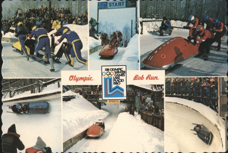 Olympic Bob Run, XIII Olympic Winter Games Lake Placid 1980 New York