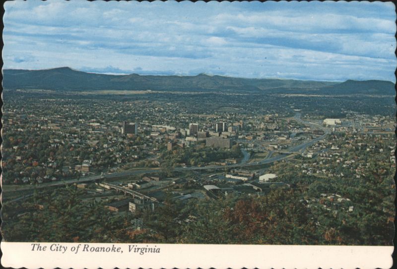 The City of Roanoke, Virginia, as seen from Mill Mountain
