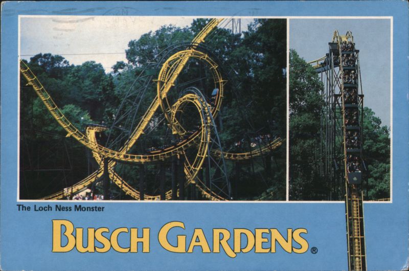 The Loch Ness Monster, Busch Gardens Williamsburg Virginia