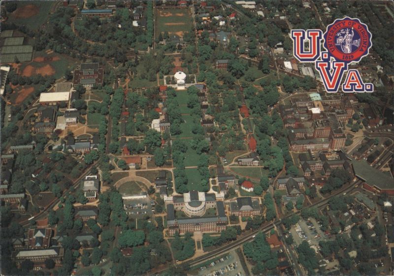 Aerial View, University of Virginia Campus, Charlottesville