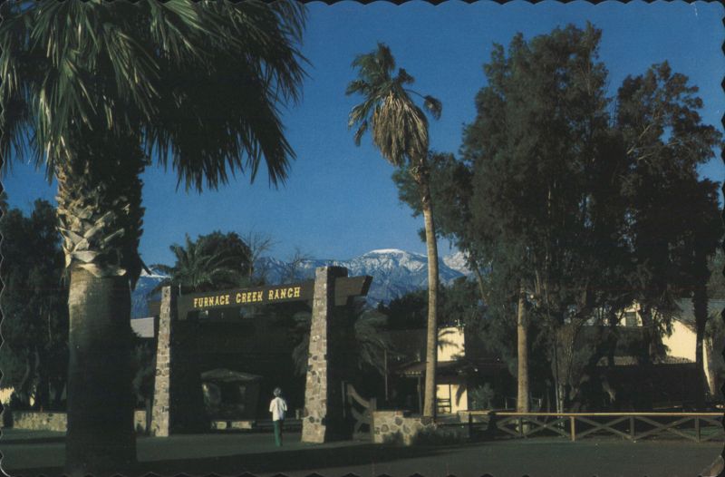 Furnace Creek Ranch Entrance, Death Valley National Monument California