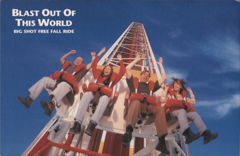 Blast Out Of This World Big Shot Free Fall Ride Las Vegas Nevada