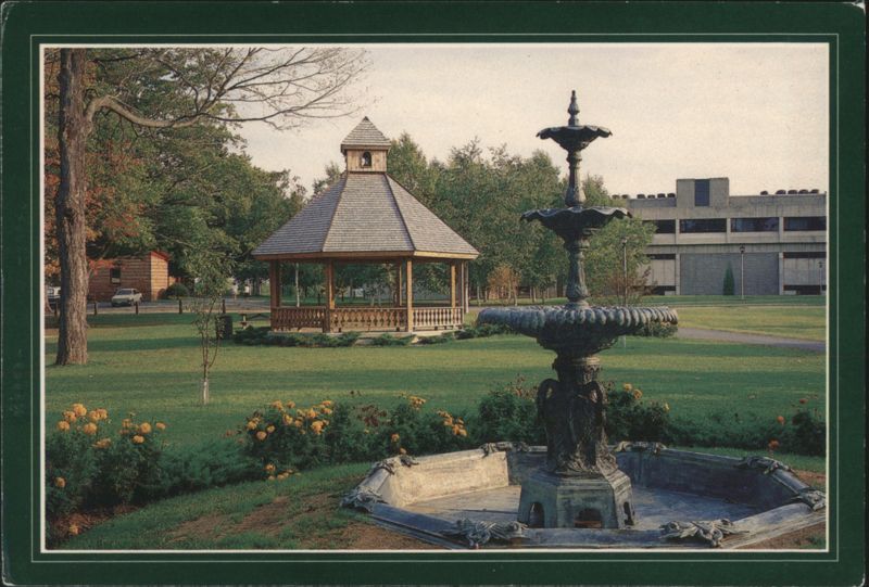 Fountain and Gazebo, Clarkson University Potsdam New York