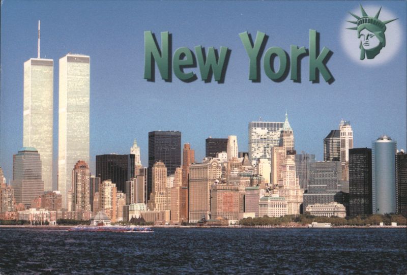New York Skyline with World Trade Center Towers Joseph A. Rosen