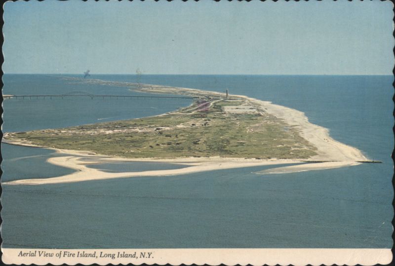Aerial View of Fire Island, Long Island, N.Y. New York