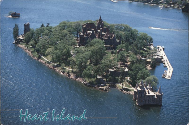 Heart Island, Aerial View of Boldt Castle Clayton New York