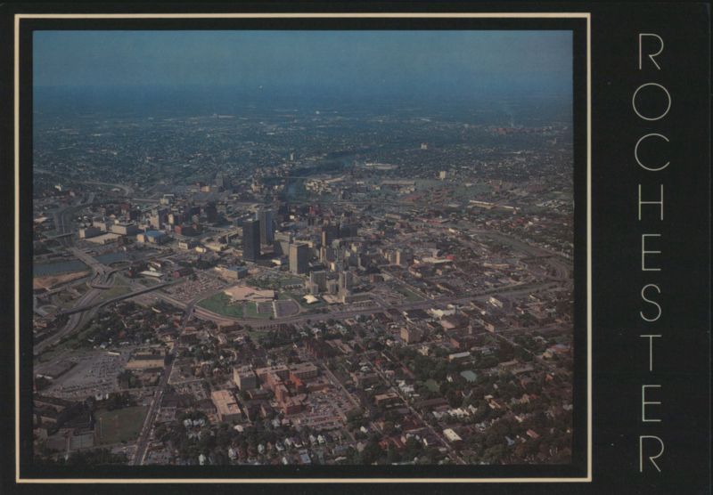 Bird's-eye view of Rochester New York Wahl's Photographic Service Inc.
