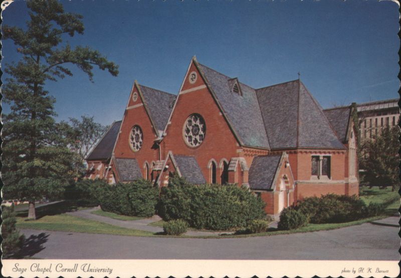 Sage Chapel, Cornell University Ithaca New York H. K. Barnett