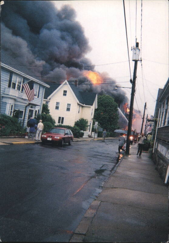 Burning Factory, Stonington, Connecticut, July 3, 2003