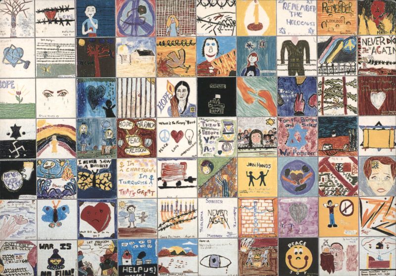 Wall of Remembrance Tiles, Holocaust Memorial Museum Washington District of Columbia