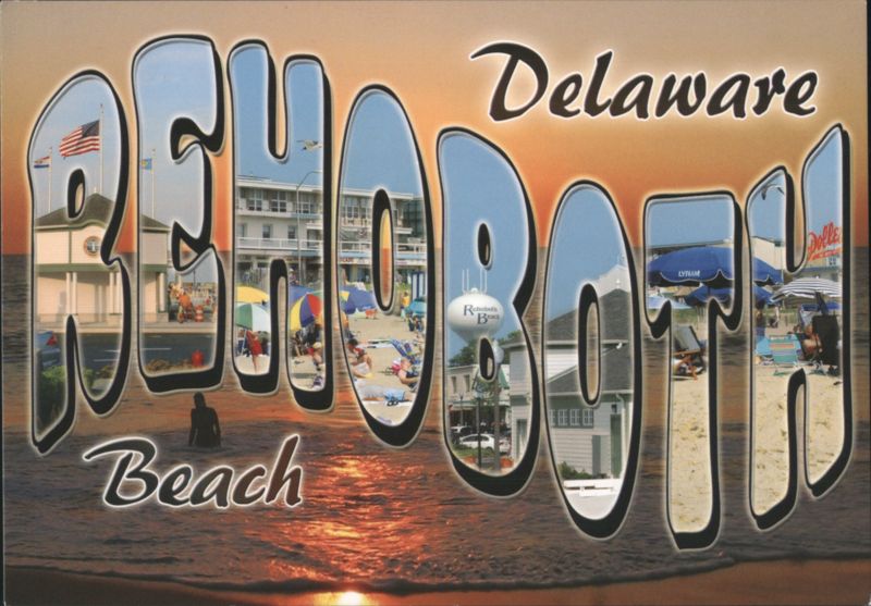 Rehoboth Beach, Delaware - Large Letter Views