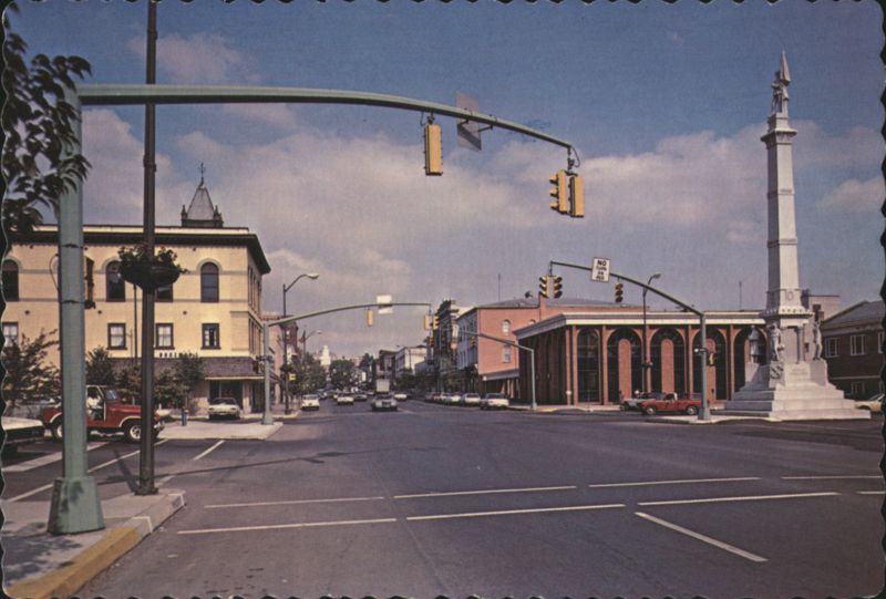 Main Street East from Soldiers Monument, Bloomsburg, PA Pennsylvania