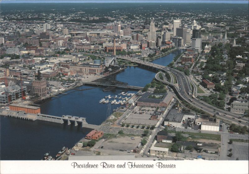 Providence River and Hurricane Barrier Rhode Island