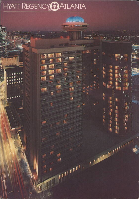 Hyatt Regency Atlanta at Night, Polaris Lounge Georgia