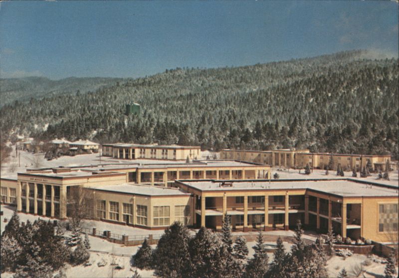 New Mexico Hall Snow Scene, Glorieta Baptist Conference Center
