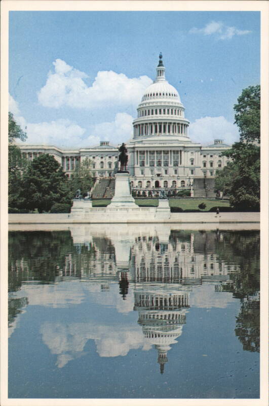 United States Capitol Building with Reflection Washington District of Columbia