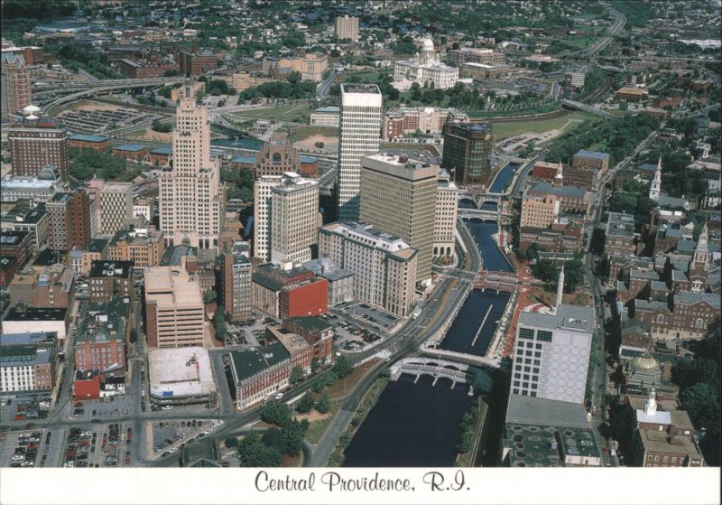 Central Providence, RI: Memorial Boulevard & Waterplace Park Rhode Island