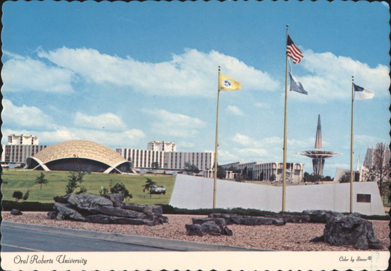 Oral Roberts University Entrance, Modernistic Architecture Tulsa Oklahoma