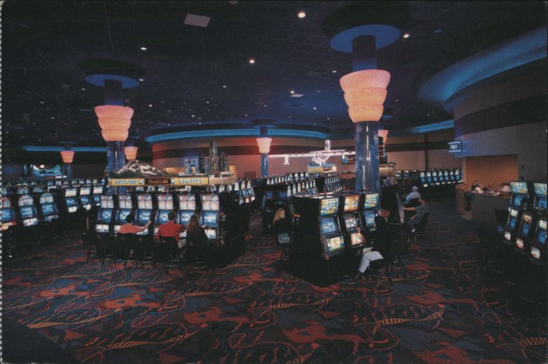 Spirit Mountain Casino, Interior View with Slot Machines Grand Ronde Oregon