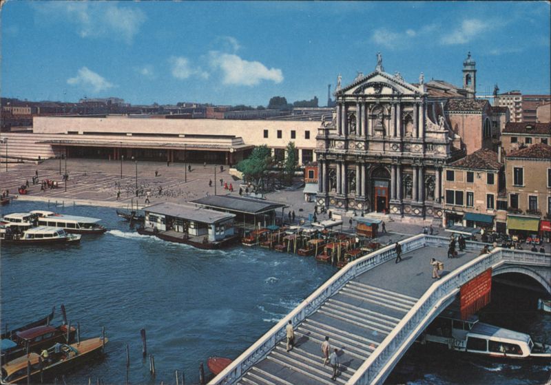 Venezia, Stazione di S. Lucia and Ponte degli Scalzi Italy