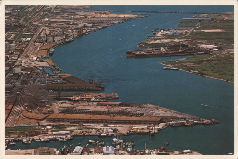 Galveston, Texas Ship Channel and Docks