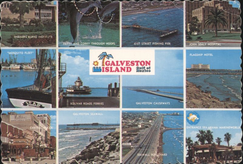 Galveston Island, Gulf of Mexico: Multi-View Landmarks Texas