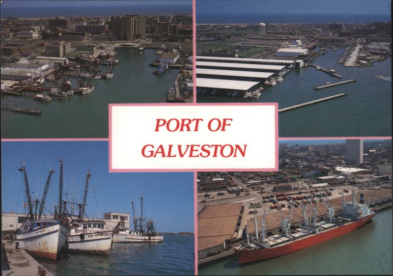 Port of Galveston, Yacht Basin and Shrimp Fleet Texas