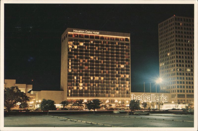 Houston Oaks Hotel and The Galleria at Night Texas