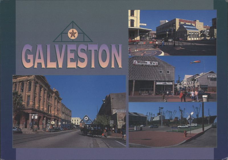 Galveston - The Strand, Seawall Boulevard, and Willie G's Texas