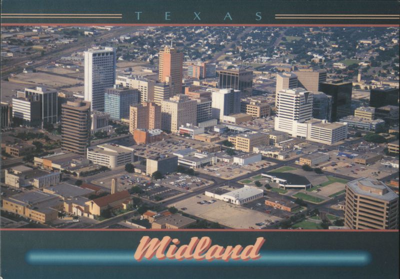 Aerial View of Downtown Midland, Texas Bruce Finchum