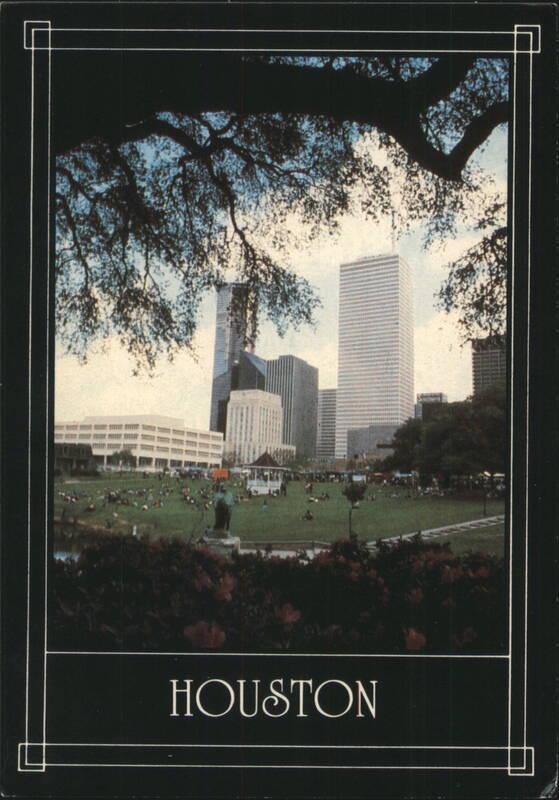 Sam Houston Park and Houston Skyline Texas James R. LaCombe