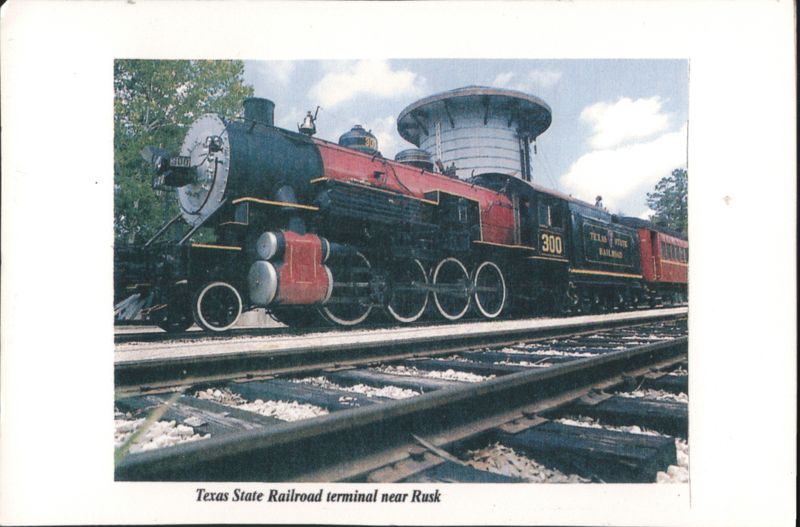 Texas State Railroad Steam Locomotive #300 near Rusk