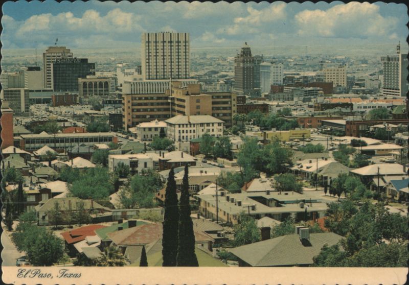 Bird's-eye-view of Downtown El Paso, Texas