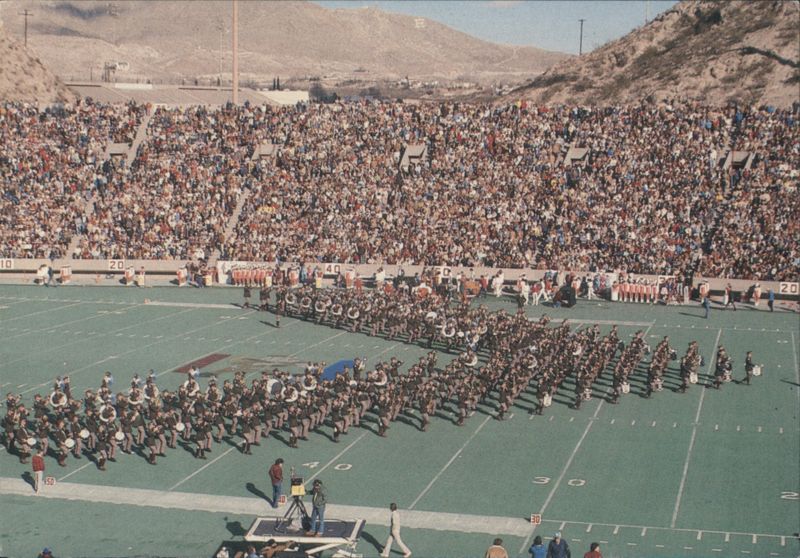 El Paso's Sun Bowl with Marching Band Performance Texas
