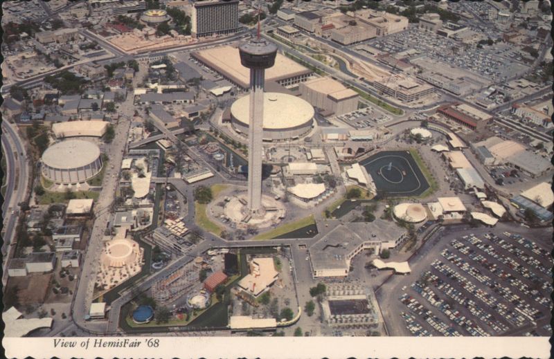 View of HemisFair '68 San Antonio Texas