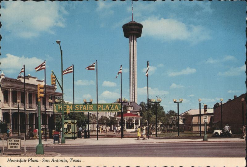 HemisFair Plaza with Tower of the Americas, San Antonio, TX Texas