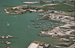 Aerial View of Port Aransas, Texas Postcard