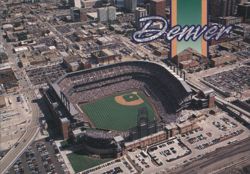 Coors Field, Home of the Colorado Rockies, Denver Postcard