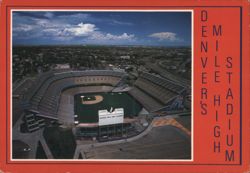 Denver's Mile High Stadium Postcard