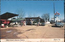 Billy Carter's Service Station, Plains, GA Postcard