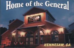Home of the General, Kennesaw, GA Postcard