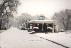 Whistle Stop Cafe in Snow, Juliette, GA Postcard