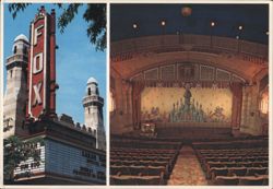 Fox Theatre, Atlanta, GA - Exterior and Interior Views Postcard